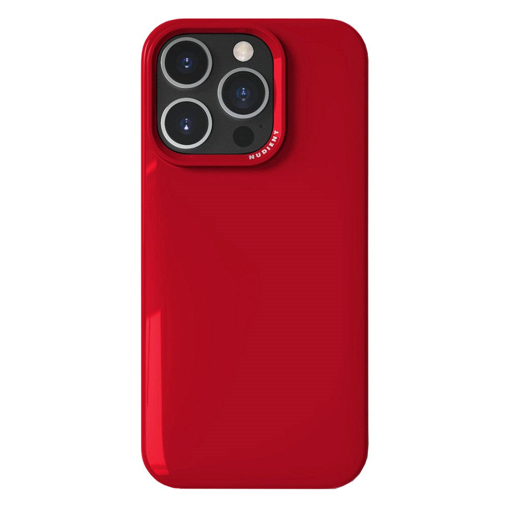 Nudient Thin Case iPhone 16 Pro Case - MagSafe Compatible - Cherry Red Gloss
