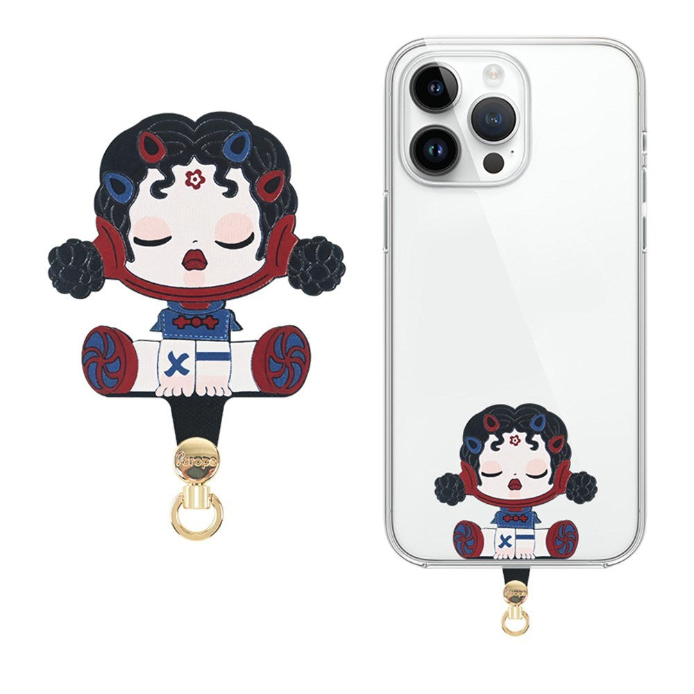 Insert Plate for Mobile Strap - Cartoon Design - Girl