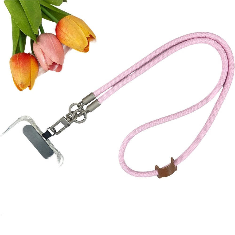 Braided 3-in-1 Mobile Strap - 90cm / 30cm - Pink