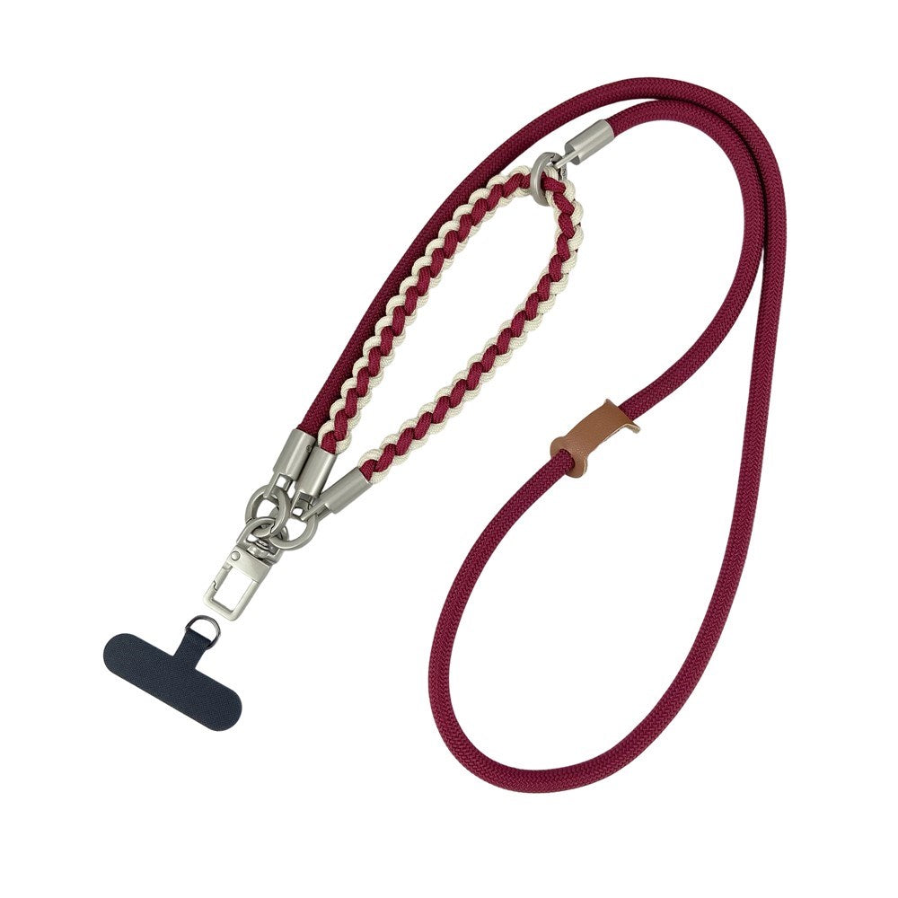 Braided 3-in-1 Mobile Strap - 90cm / 30cm - Red