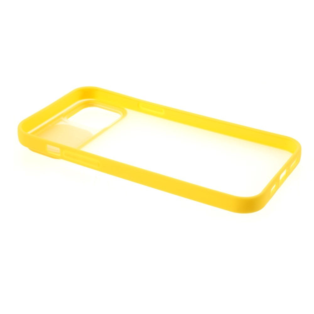 iPhone 12 Pro Max Frosted Plastic Case w. CamSlider - Yellow