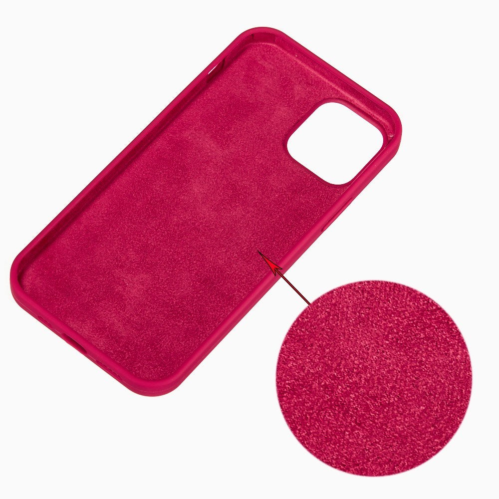 EIDERWOOD iPhone 13 Lined Silicone Case - Dark Red