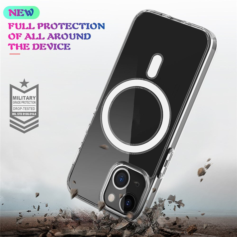 iPhone 13 EIDERWOOD Flexible Plastic Phone Case - MagSafe Compatible - Transparent / White