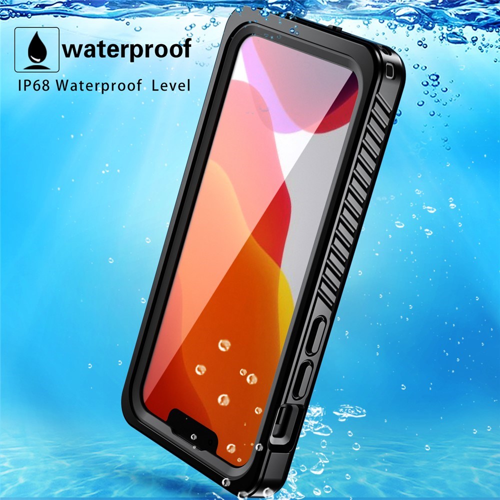 iPhone 13 Mini IP68 Dust & Waterproof Case - Transparent / Black