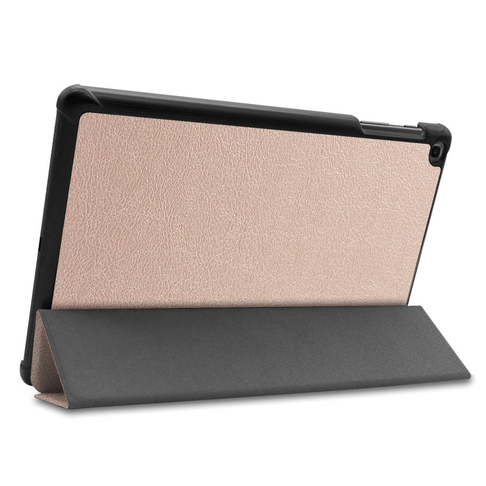 Samsung Galaxy Tab A 10.1" (2019) Foldable Leather Case with Stand Function - Gold
