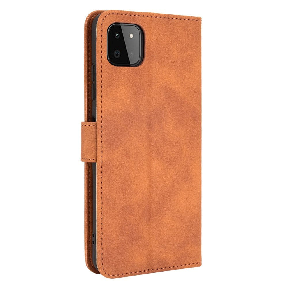 Samsung Galaxy A22 (5G) Soft Leather Wallet Case - Brown