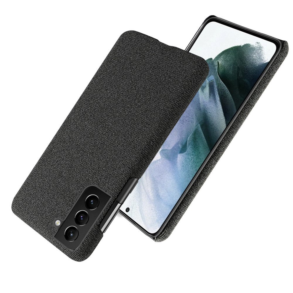 Samsung Galaxy S22 KSQ Fabric Plastic Case - Black