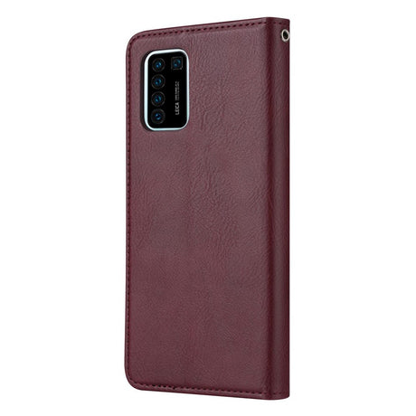 Huawei P Smart (2021) Leather Case w. Extra Card Pocket - Bordeaux
