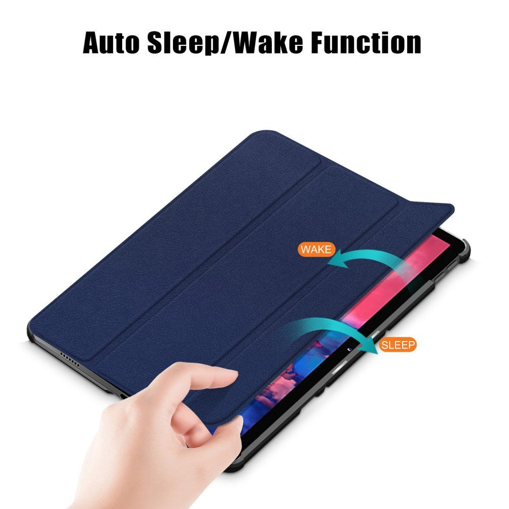 Lenovo Tab P11 / P11 (5G) / P11 Plus Tri-fold Flip Case with Sleep / Wake-Up Function - Blue