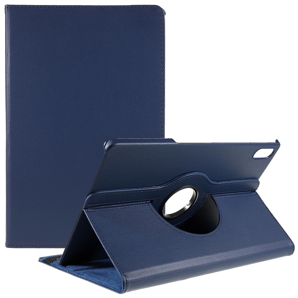 Lenovo Tab P12 Pro Leather Case w. 360 Degree Stand Function - Blue