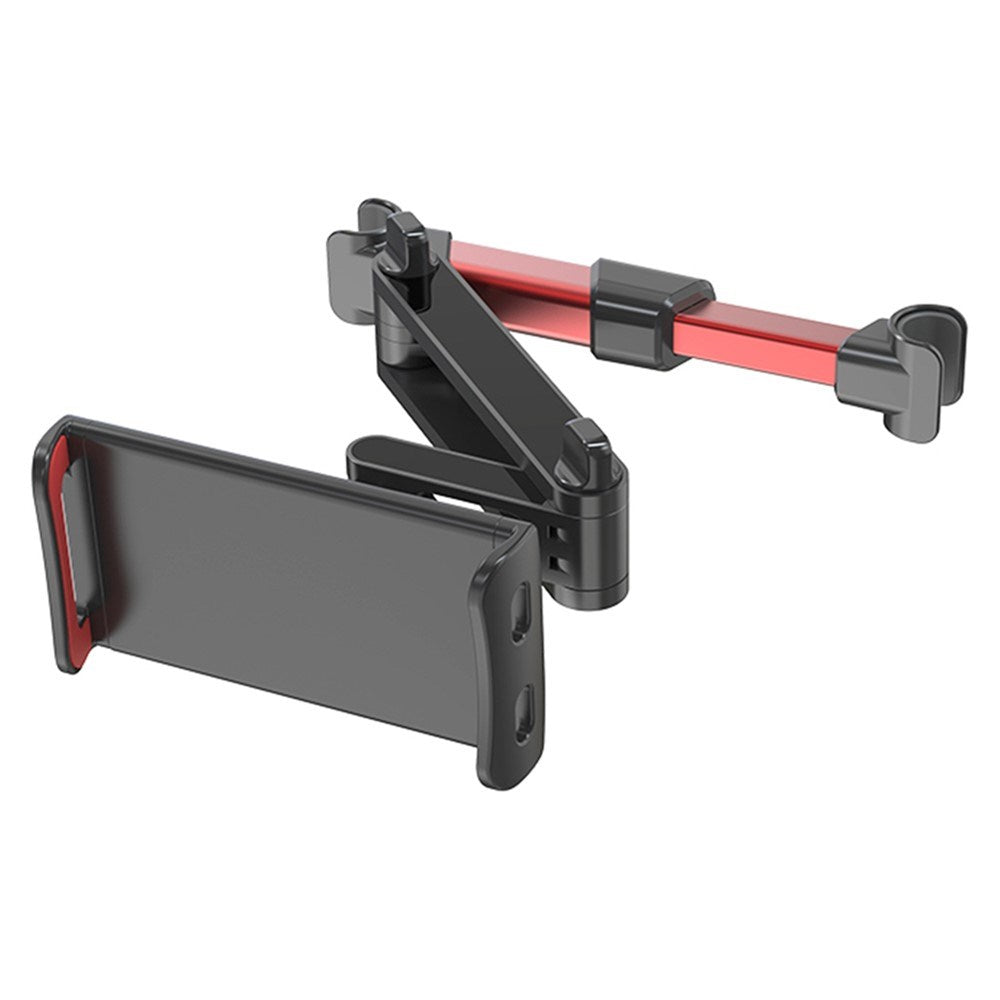 Backseat Car Mount For The Car's Headrest - Max Phone: 195mm x 100mm - Red