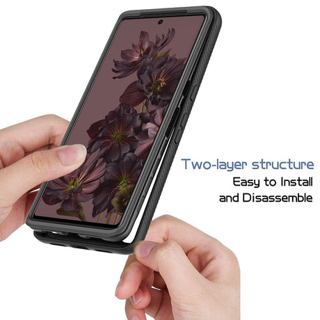 Google Pixel 7 Pro Acrylic Combo Case Transparent / Black