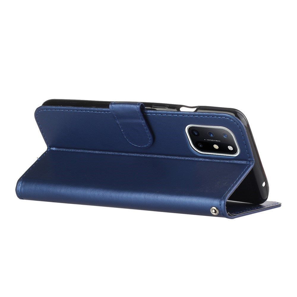 EIDERWOOD OnePlus 8T Faux Leather Case with Strap & Card Holder - Blue