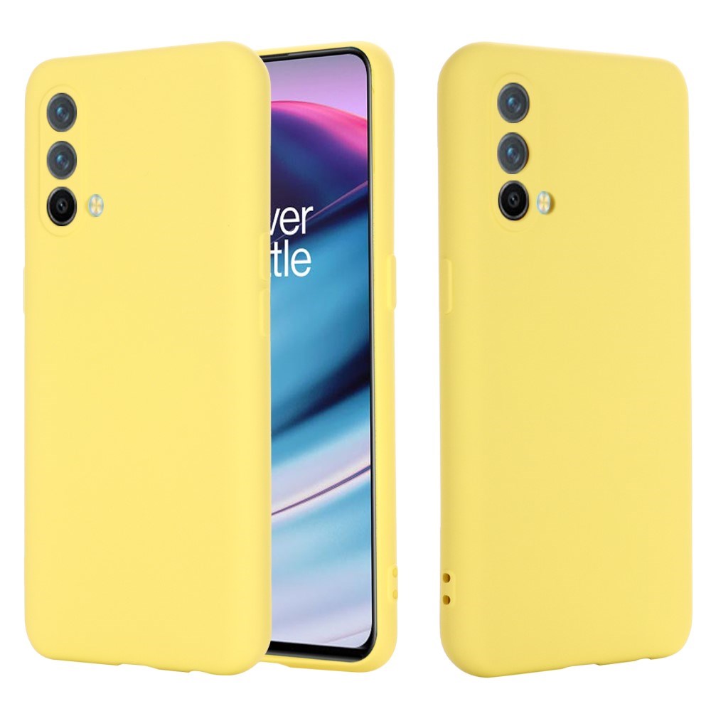 EIDERWOOD OnePlus Nord CE (5G) Liquid Silicone Case w. Strap - Yellow