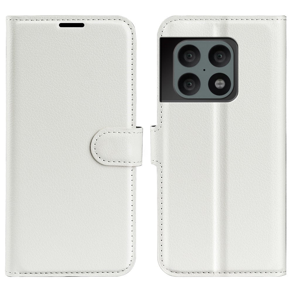 EIDERWOOD OnePlus 10 Pro Faux Leather Flip Case with Cardholder & Stand Function - White