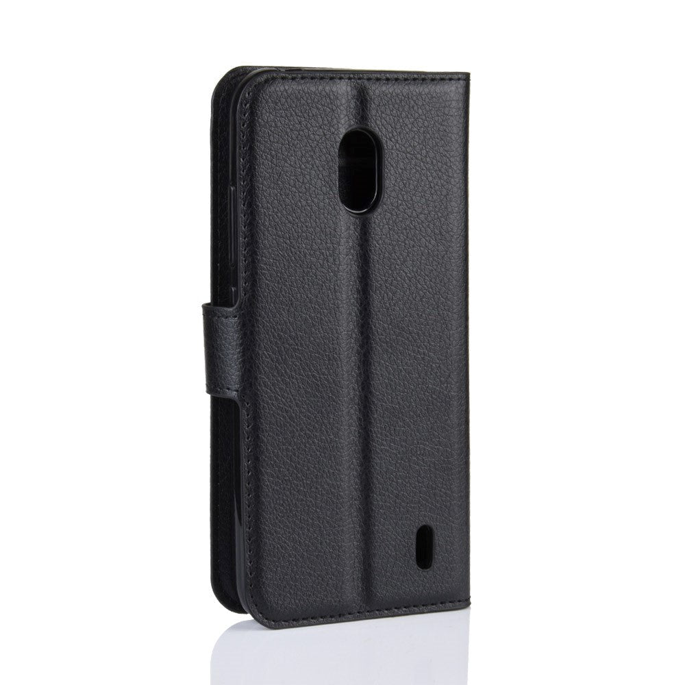 Nokia 2.2 Soft Pouch Leather Wallet Case Black