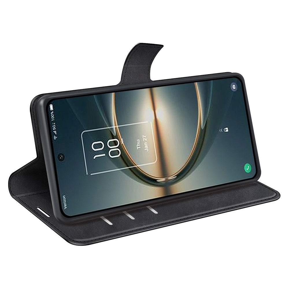 TCL 30 V (5G) Case with Wallet & Stand Function - Black
