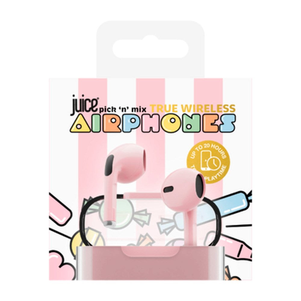 Juice True Wireless In-Ear Headphones - Pink