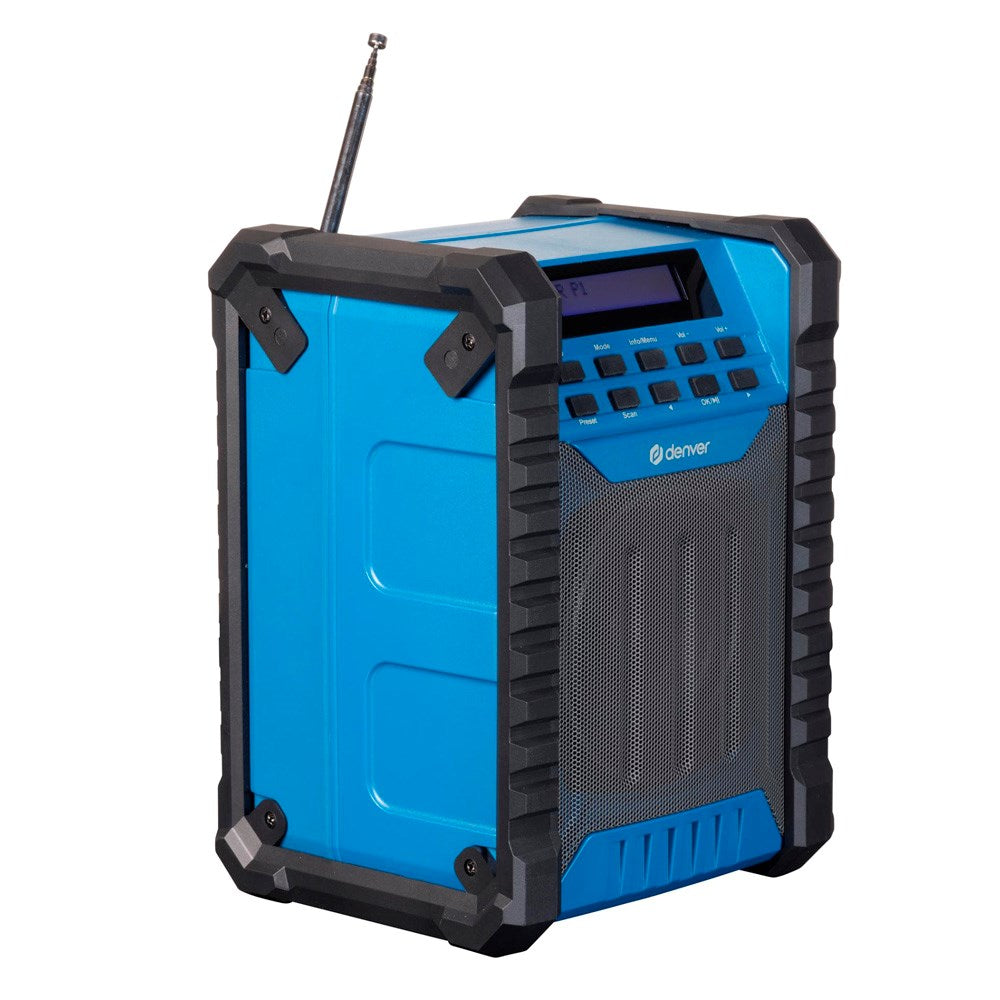 Denver Wireless Bluetooth Tough Speaker - Black / Blue