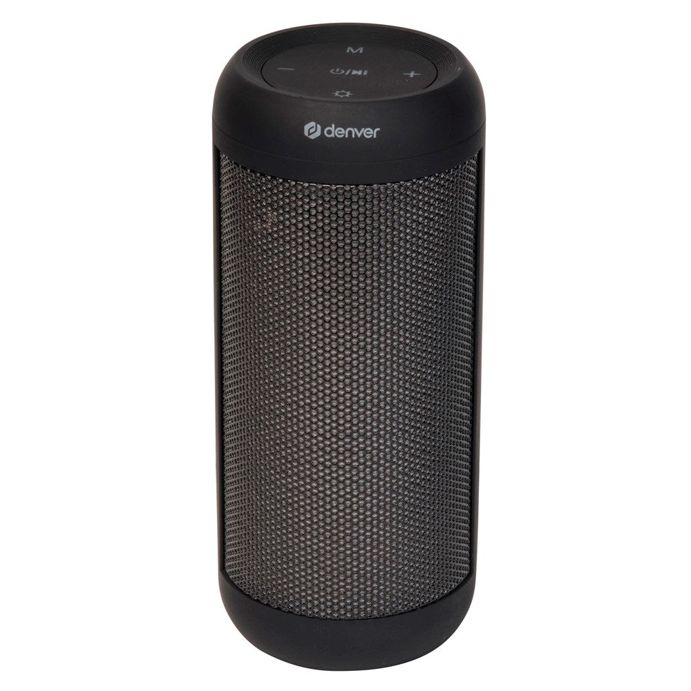 Denver Wireless Bluetooth Speaker 1200mAh with RGB LED Light - Black