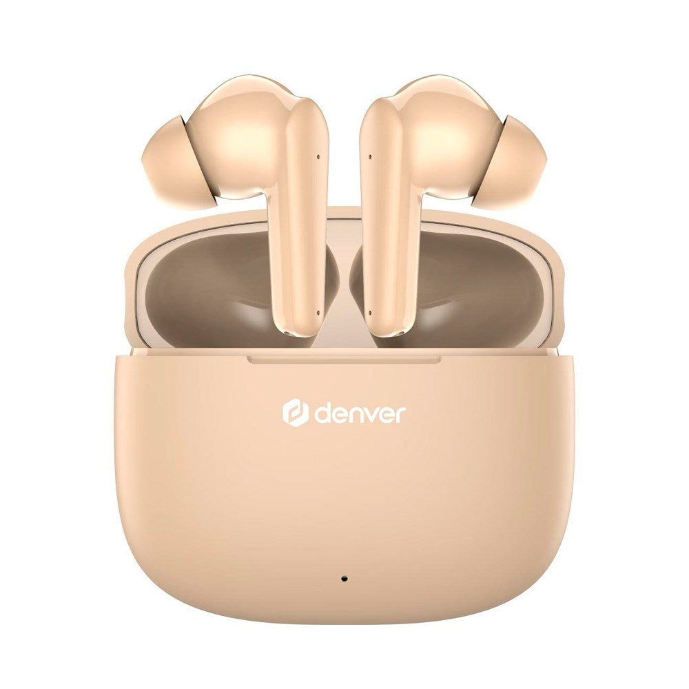 Denver True Wireless Headphones - In-Ear - Beige