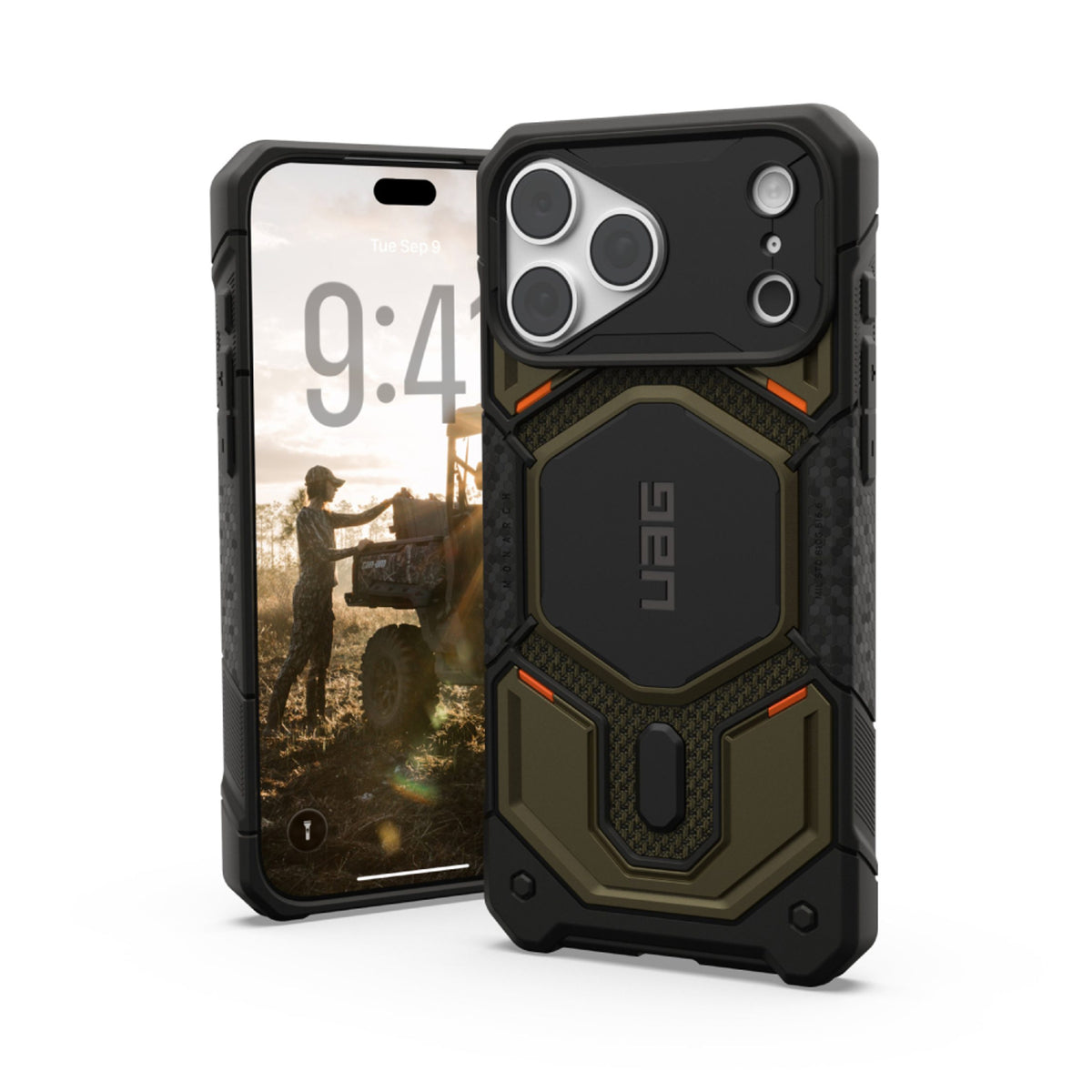 iPhone 18 Pro Max / 17 Pro Max UAG Monarch Pro Case - MagSafe Compatible - Kevlar Element Green