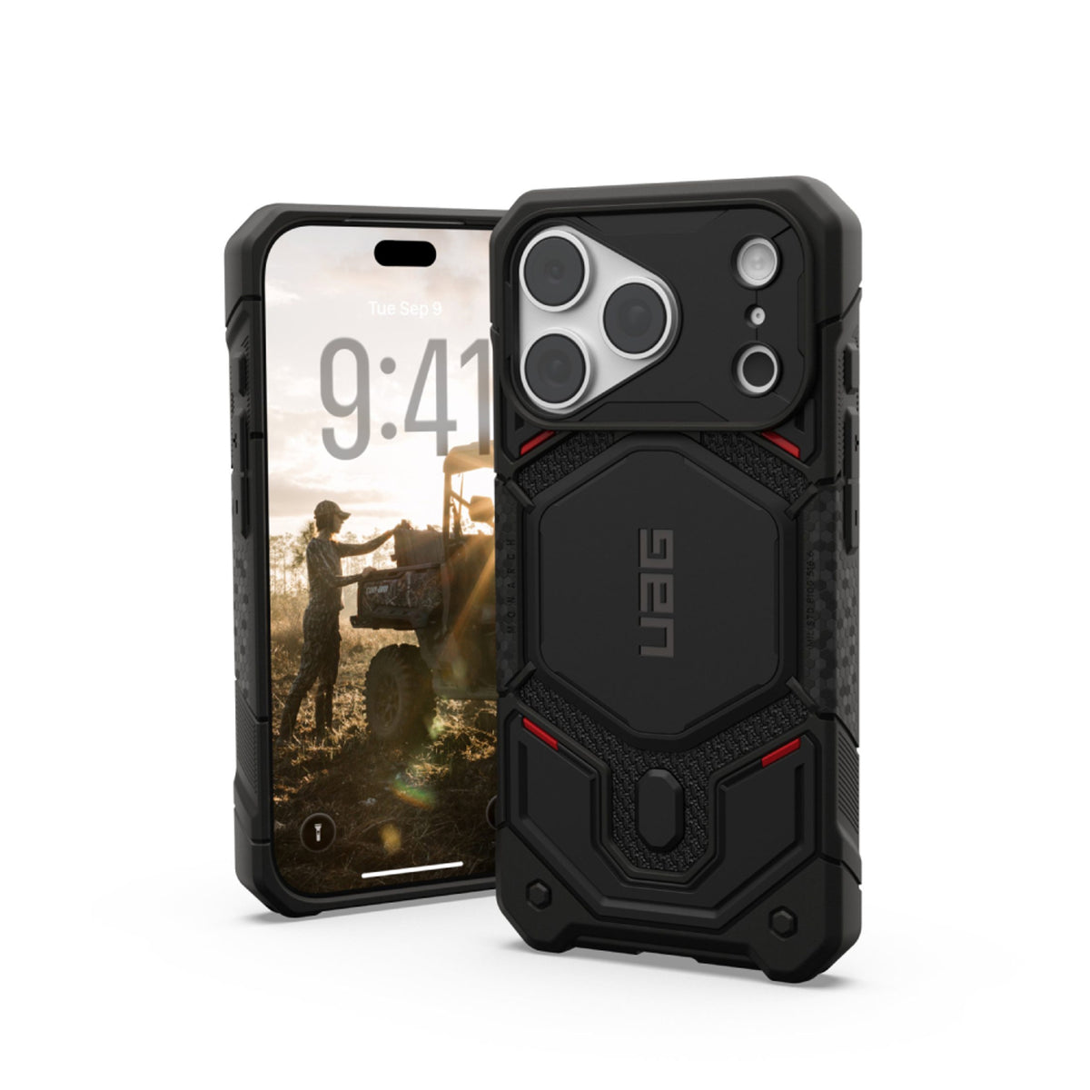 iPhone 18 Pro / 17 Pro UAG Monarch Pro Case - MagSafe Compatible - Kevlar Black