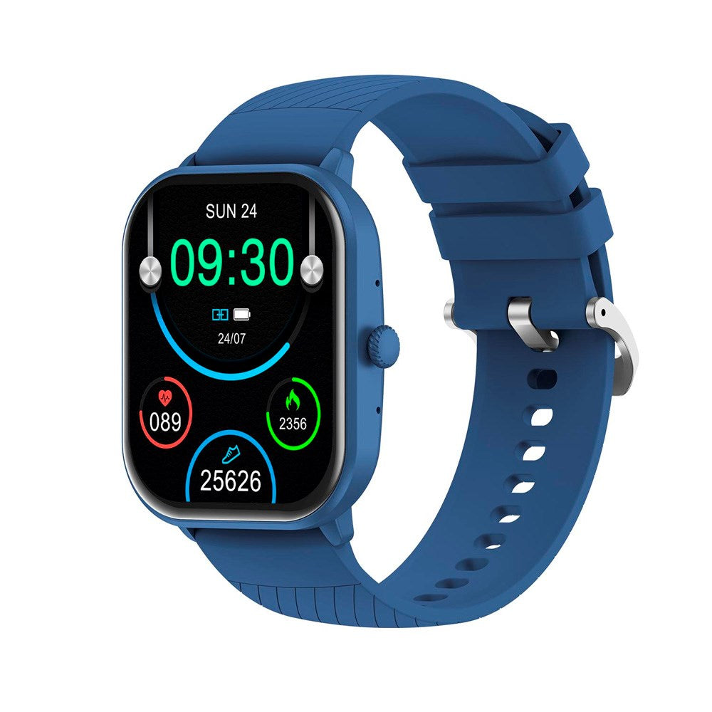 Denver SWC-187 Bluetooth Smartwatch with Health Tracking & Voice Control - Blue