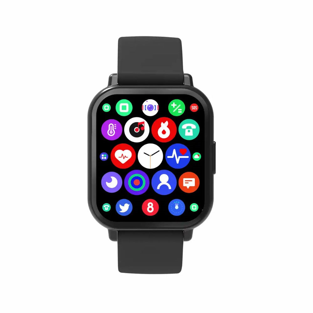 Denver SWC-176B Smartwatch with Sleep and Fitness Tracker - Silicone Strap - Black