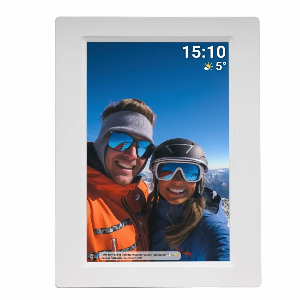 Denver PFF-1015 10.1" WiFi Photo Frame with Frameo - White
