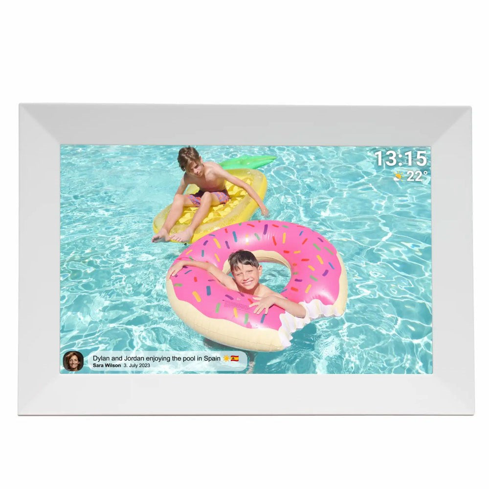 Denver PFF-1024 Frameo Digital Photo Frame - 10.1" - White