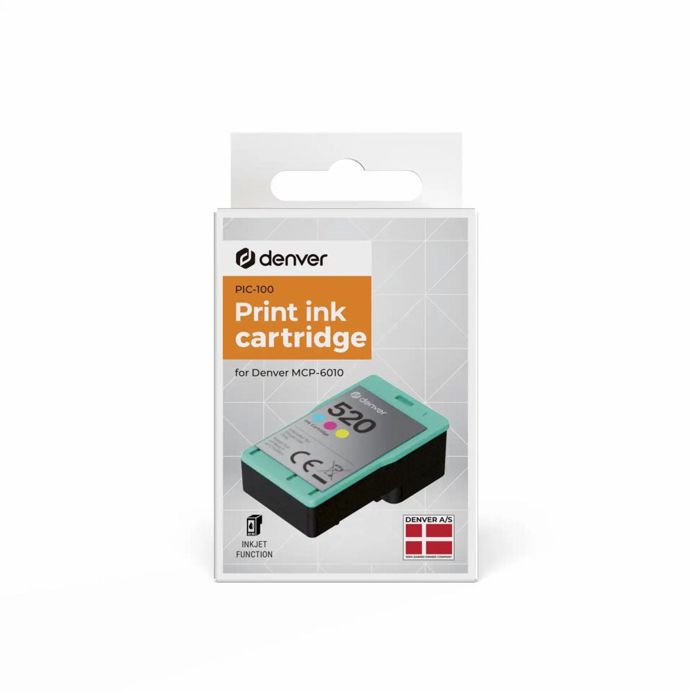 Denver PIC-100 Ink Cartridge for MCP-6010 Bluetooth Printer - Red / Yellow / Blue