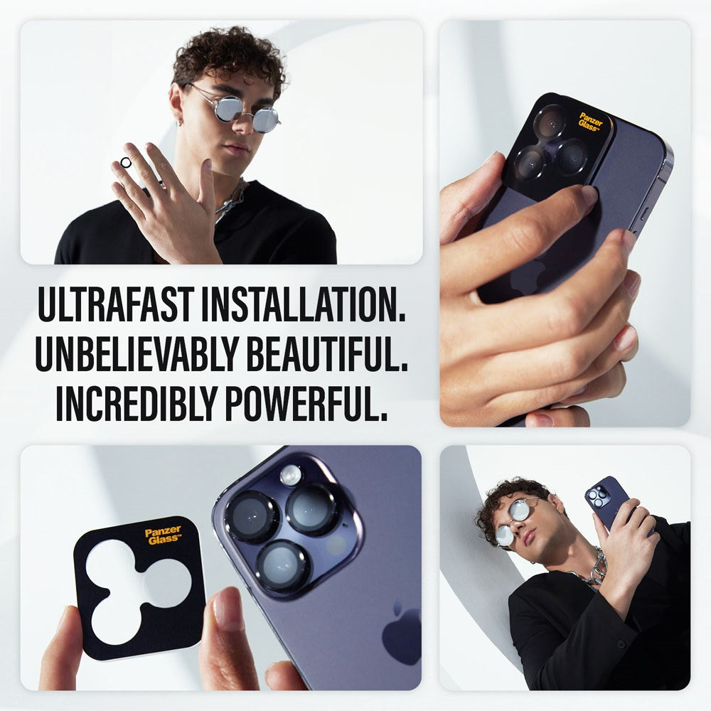 iPhone 16 / 16 Plus PanzerGlass Ceramic Hoops - Camera Protection - Transparent