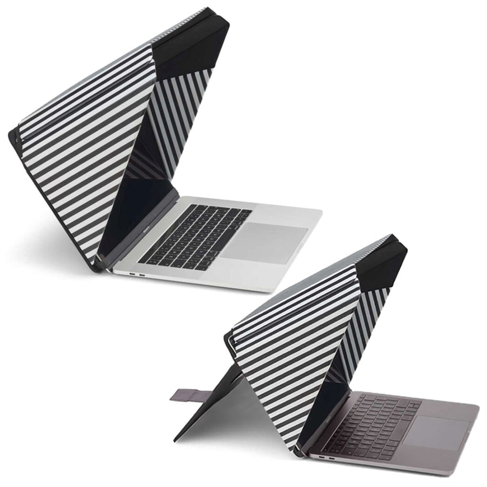 Universal 12" / 13" / 14" Laptop Philbert Case w. Solar shading & Integrated Privacy - Striped