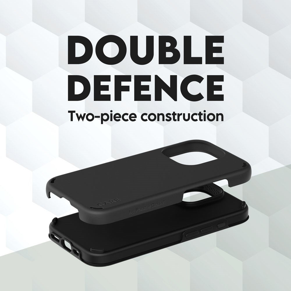 CARE by PanzerGlass iPhone 16 Pro Feature Double Defence Case - Black