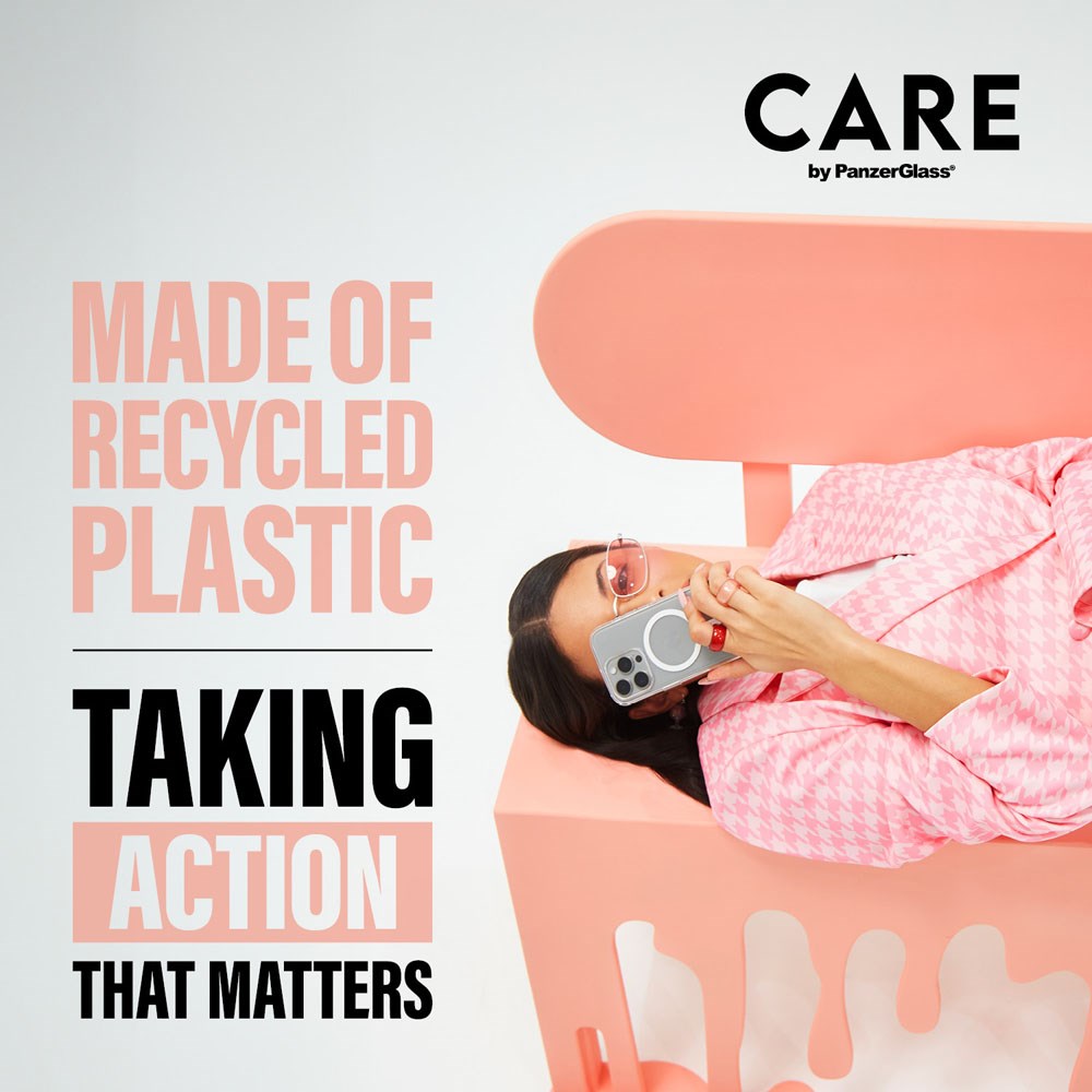 CARE by PanzerGlass iPhone 16 Pro FLAGSHIP Urban Combat Case - MagSafe Compatible - Transparent / White