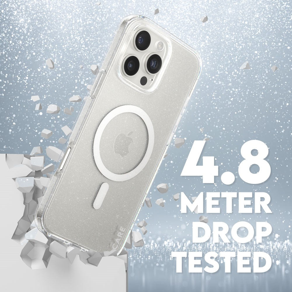 CARE by PanzerGlass iPhone 16 FLAGSHIP Urban Combat Case - MagSafe Compatible - Star Lit / White