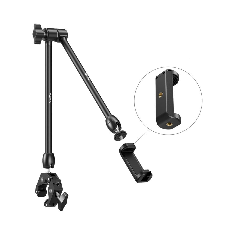 SmallRig 5624 Crab-Shaped Phone Holder for Table - Black