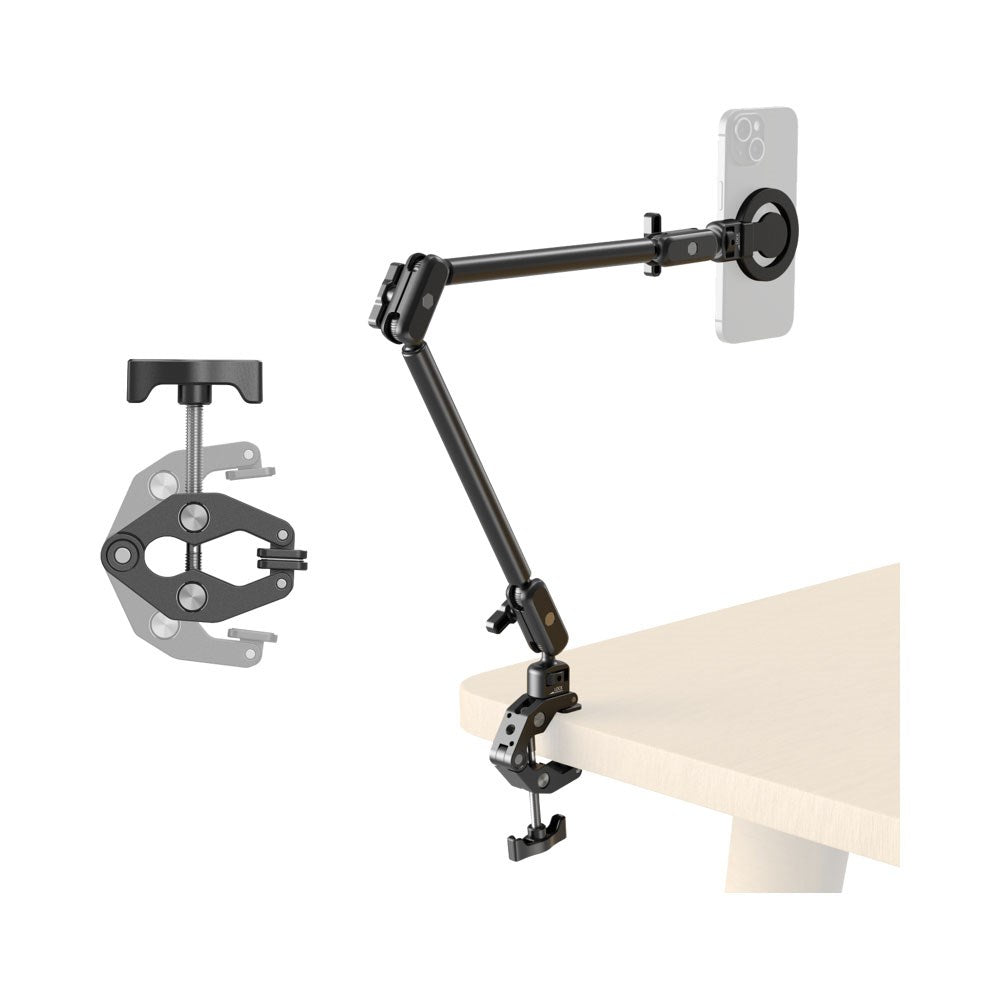 SmallRig 5626 Crab-Shaped Phone Holder for Table - MagSafe Compatible - Black