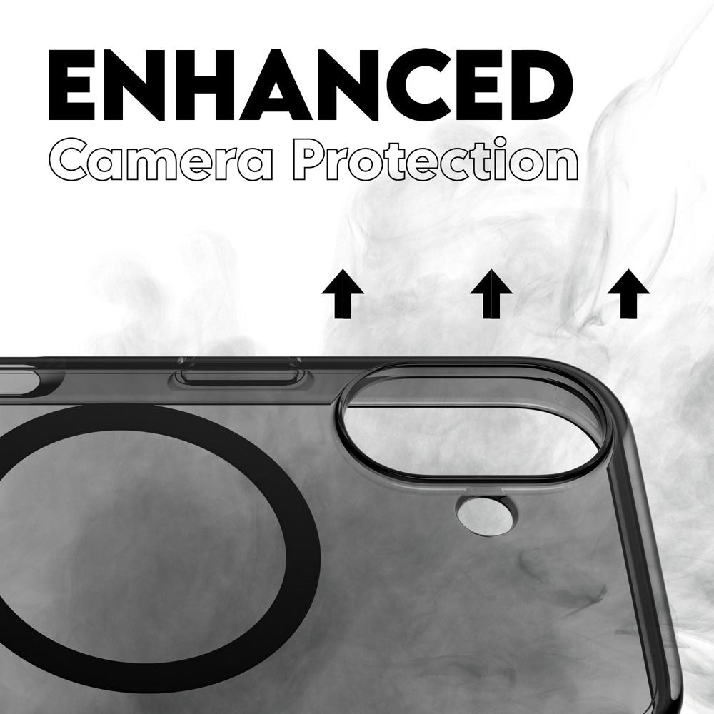 CARE by PanzerGlass iPhone 16 FLAGSHIP Urban Combat Case - MagSafe Compatible - Smokey / Black