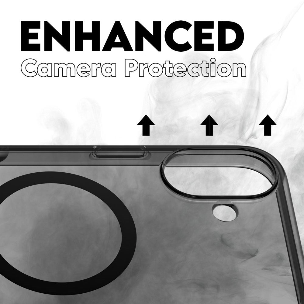 CARE by PanzerGlass iPhone 16 Plus FLAGSHIP Urban Combat Case - MagSafe Compatible - Smokey / Black