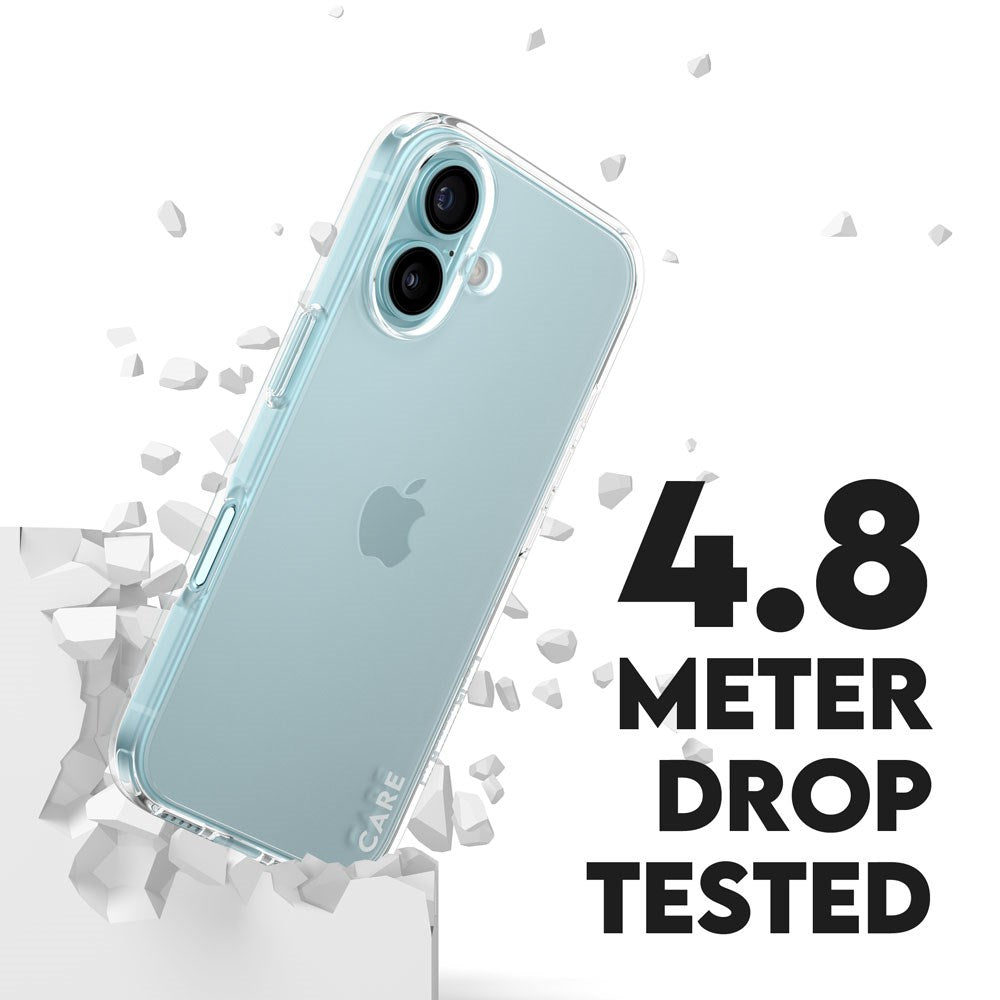 CARE by PanzerGlass iPhone 16 FLAGSHIP Urban Combat Case - Transparent