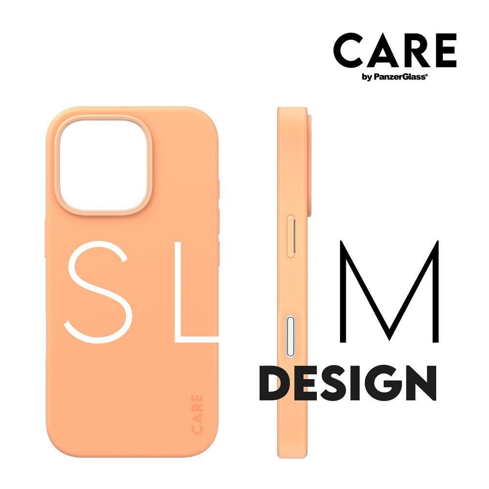 CARE by PanzerGlass iPhone 16 Pro FASHION Fearlessly Fashionable Cover - MagSafe Kompatibel - Peach Fuzz