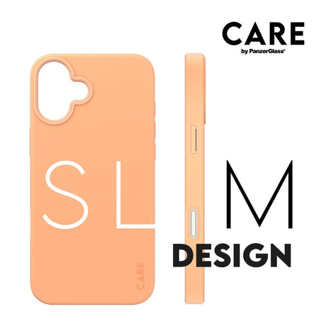 CARE by PanzerGlass iPhone 16 Plus FASHION Fearlessly Fashionable Case - MagSafe Kompatibel - Peach Fuzz