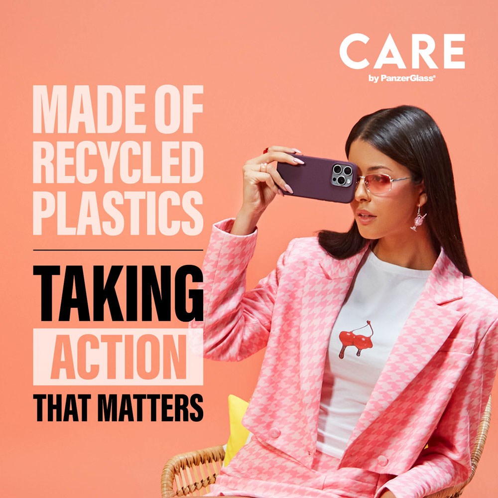 CARE by PanzerGlass iPhone 16 Plus FASHION Fearlessly Fashionable Case - MagSafe Kompatibel - Peach Fuzz