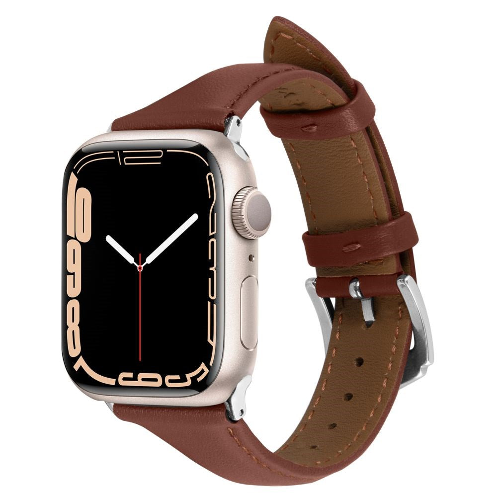 Apple Watch (38/40/SE/41/42mm) Cyrill Leather Strap - Classic Look - Brown