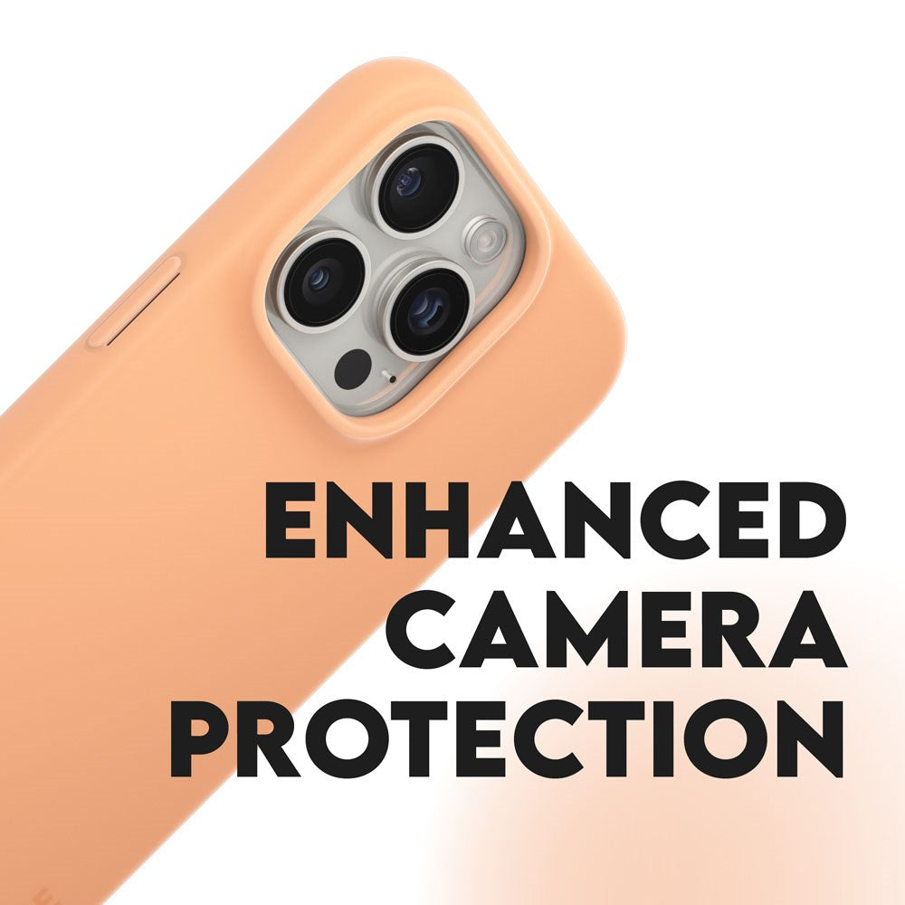 CARE by PanzerGlass iPhone 16 Pro FASHION Fearlessly Fashionable Case - Peach Fuzz