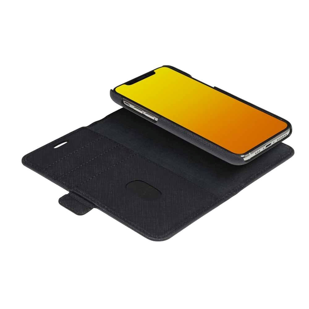 iPhone 11 dbramante1928 Fashion New York Magnetic Leather Wallet Case - Night Black