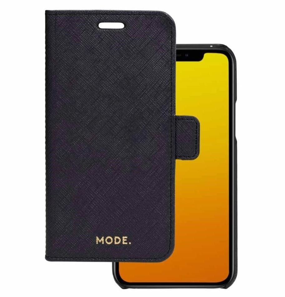 iPhone 11 dbramante1928 Fashion New York Magnetic Leather Wallet Case - Night Black