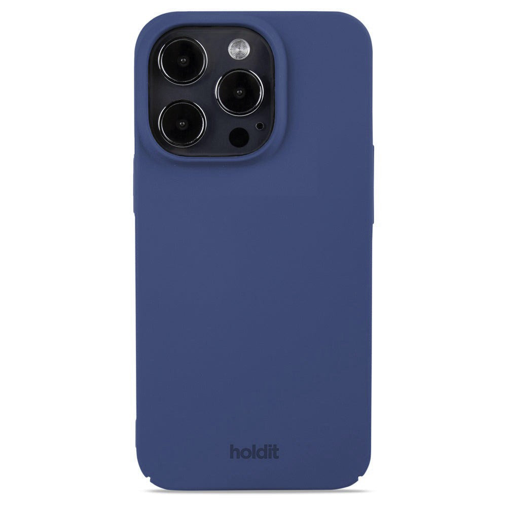 Holdit iPhone 15 Pro Slim Plastic Case - Denim Blue